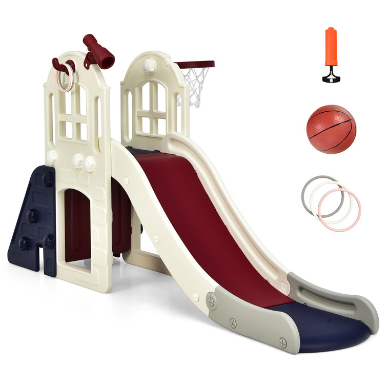 Plastic play set cheap with slide